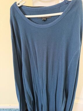 Banana Republic Long Sleeve Crewneck Top in Dusty Blue New
